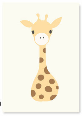 Cartoon animal painting frameless core