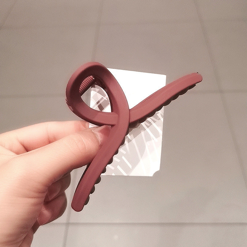 Frosted Clip Large Hair Clip Back Head Hair Clip Female Temperament Plate Hair Clip