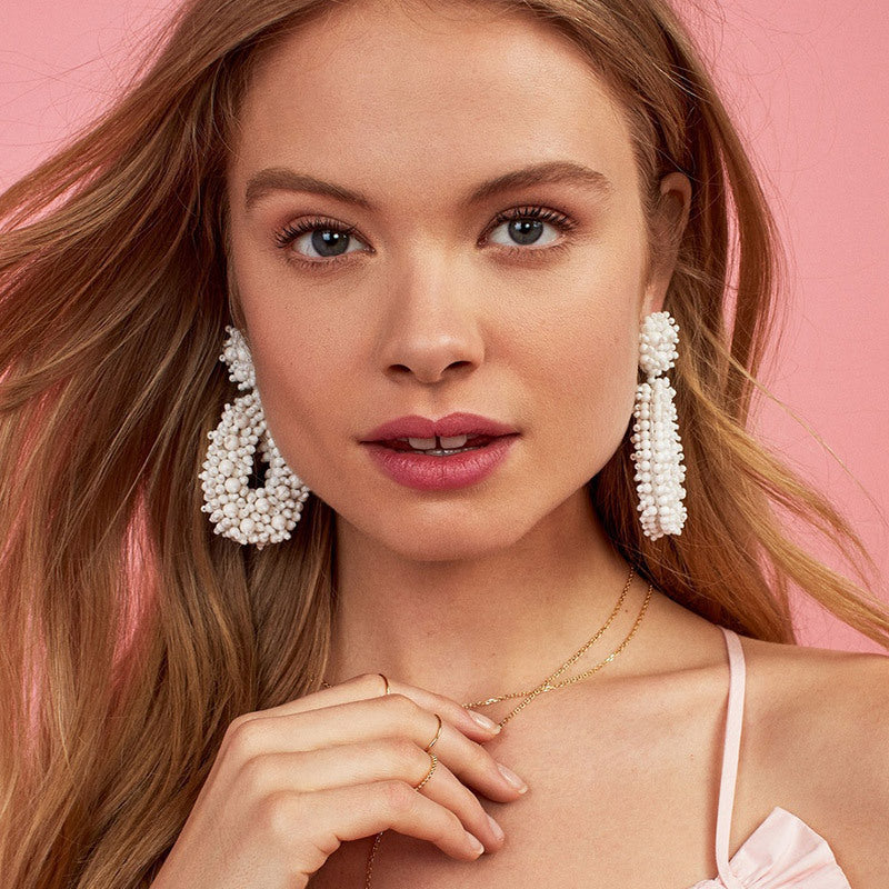 Bohemian Earrings Woven Bead Earrings