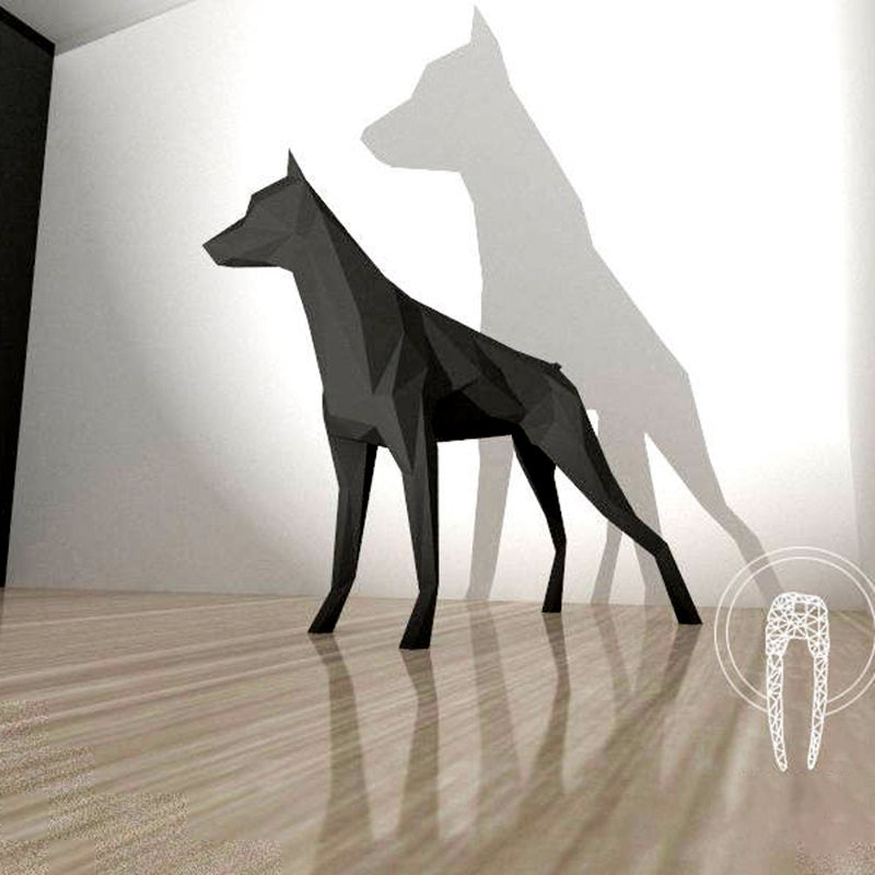 Paper sculpture three-dimensional model