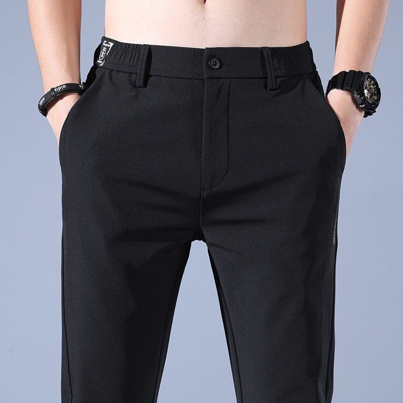 Smooth Full Elastic Force Non-ironing Elastic Sports Pants