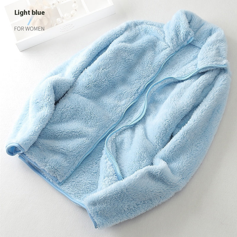 Women's Double-sided Fleece Coral Warm Hand Top