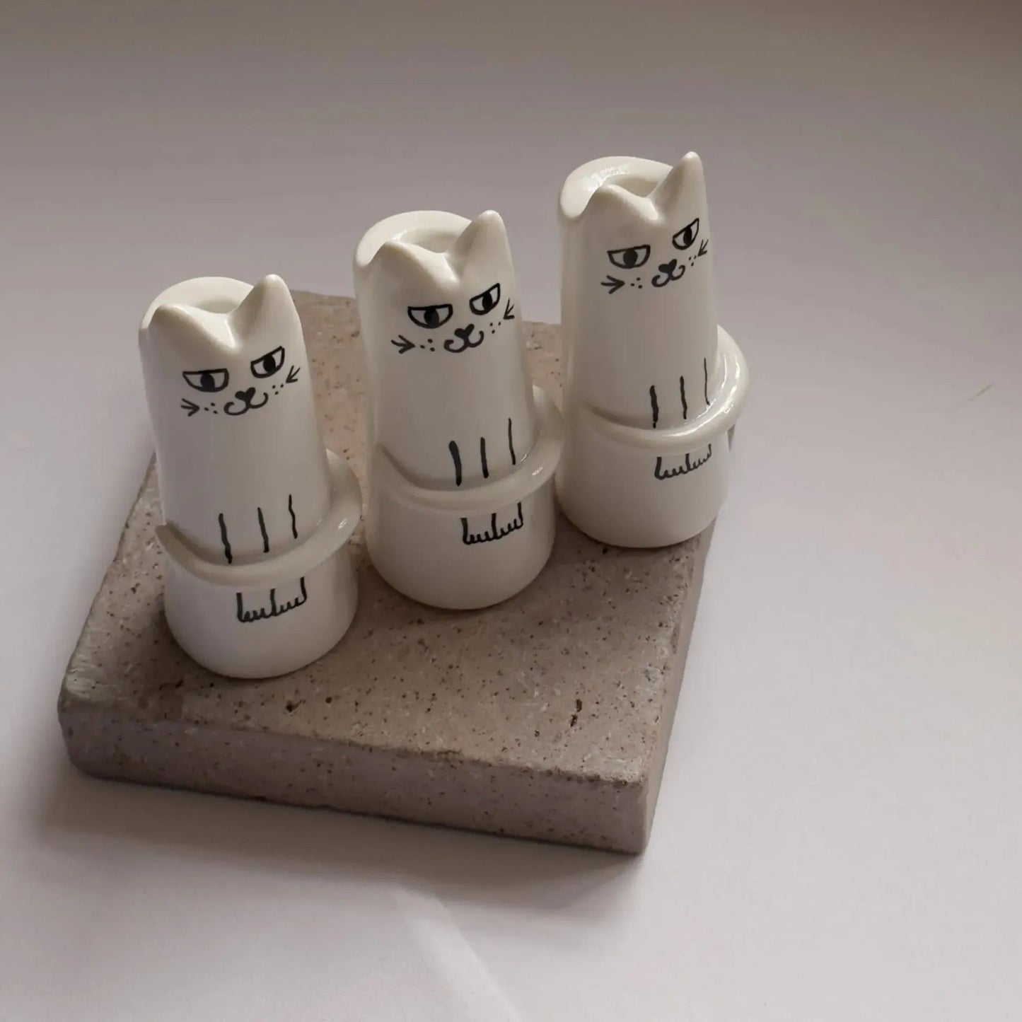 Creative Resin Kitty Vase Decoration Home Desktop