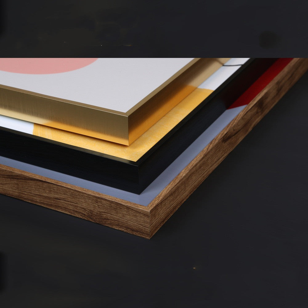 Abstract Geometry Hanging Painting Black and White Line Porch Decoration Paintin