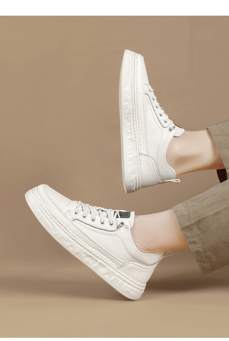 Breathable White Shoes Slip-on Sports And Leisure Soft Bottom Skateboard Shoes