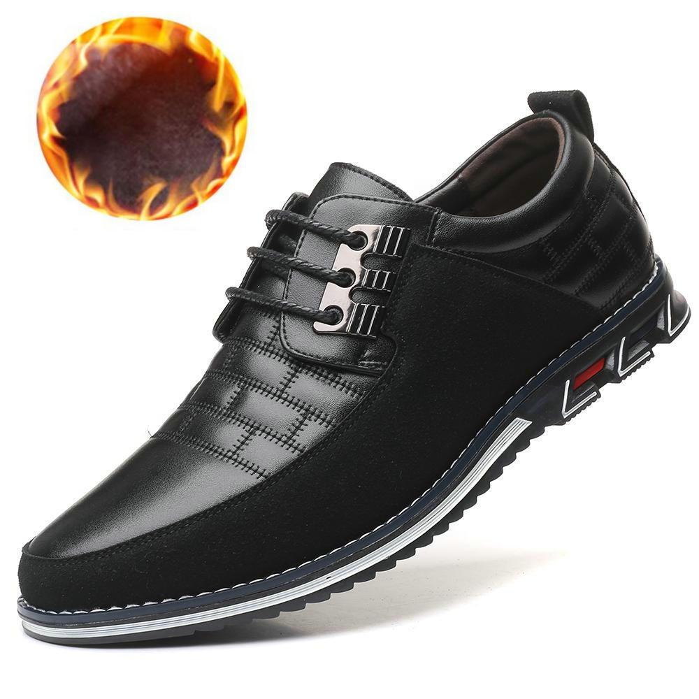 Men's round toe lace-up casual shoes