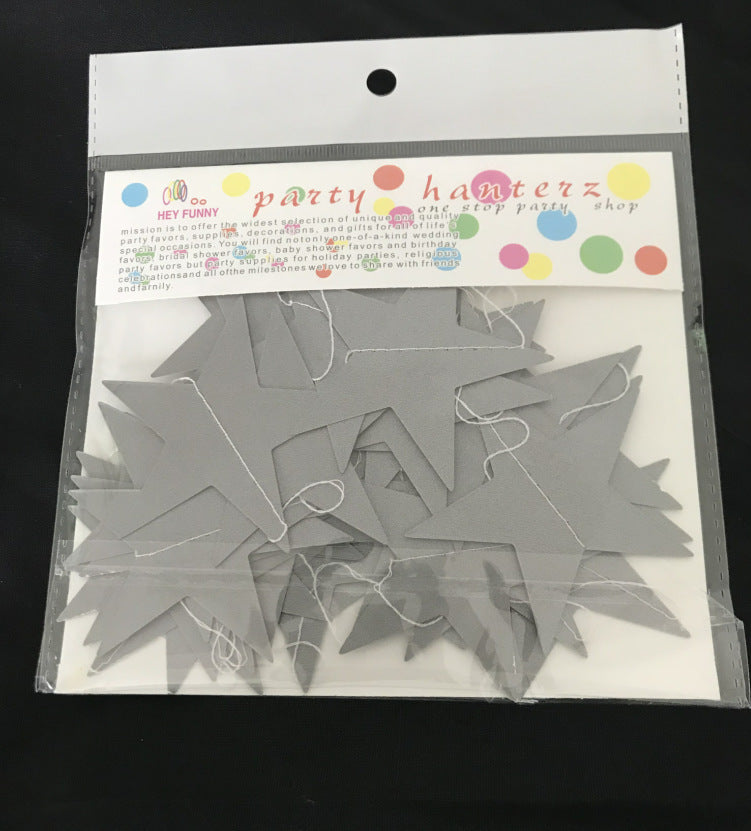 4 meters creative pearl card cardboard stars hanging ornaments hanging flowers wedding party festival celebration layout props