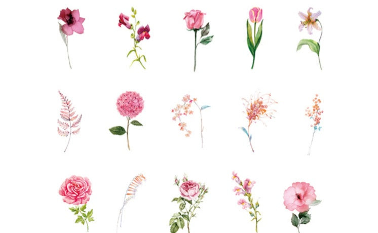 Shili Flower House Series Retro Plant Flower Handbook