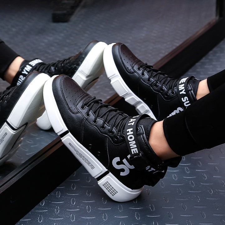 Spring and summer high shoes men's sports large size casual shoes men's tide hip hop ins trend men's shoes