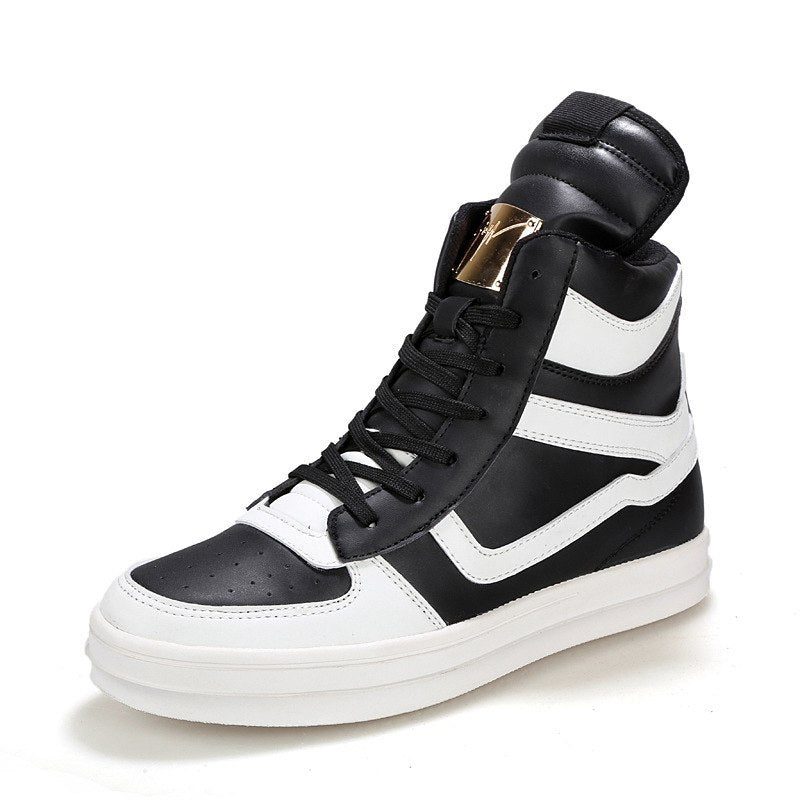 High-top shoes white shoes male Lazada shoes men's youth men's shoes winter shoes white shoes