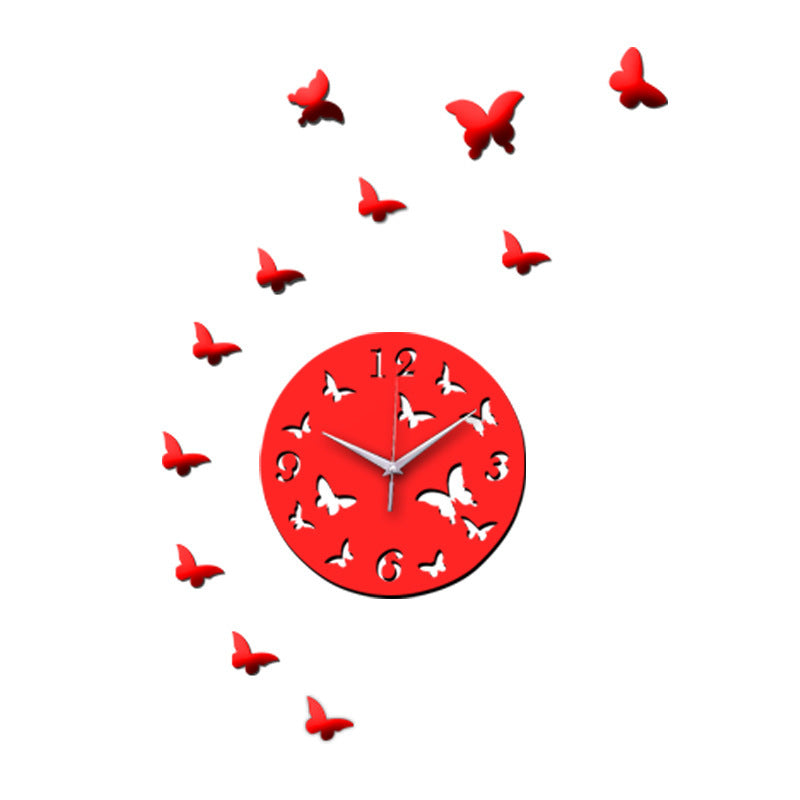 DIY wall clock acrylic mirror clock