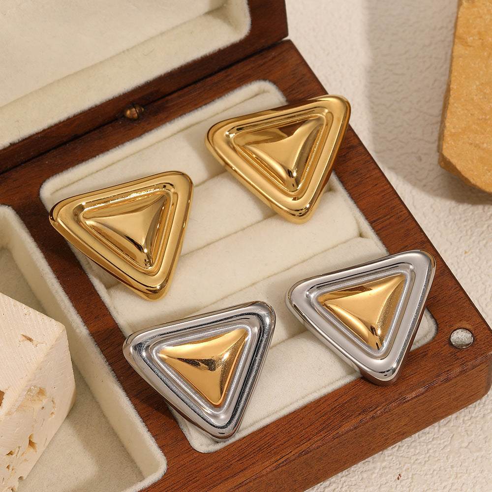 Triangle Earrings Women's Fashion Stainless Steel