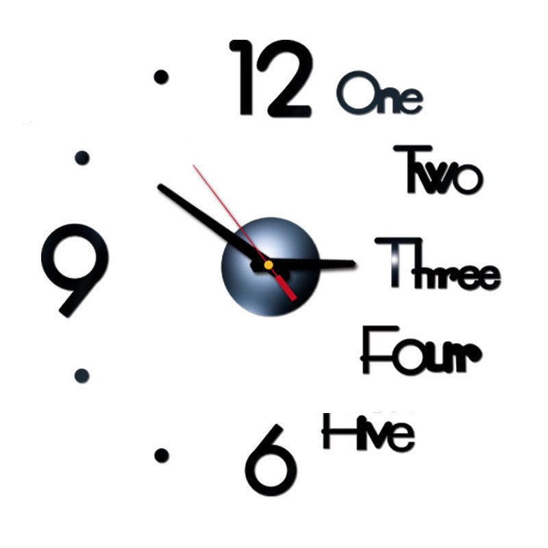 3d Wall Clock Amazon Creative Acrylic Wall Clock Diy Clock Mute Wall Sticker Clock Manufacturer Supply