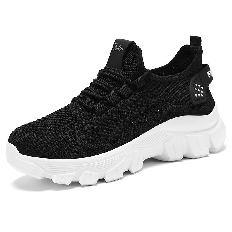 Women's Sneaker Breathable Running Thick Bottom Wear-resistant Casual Shoes