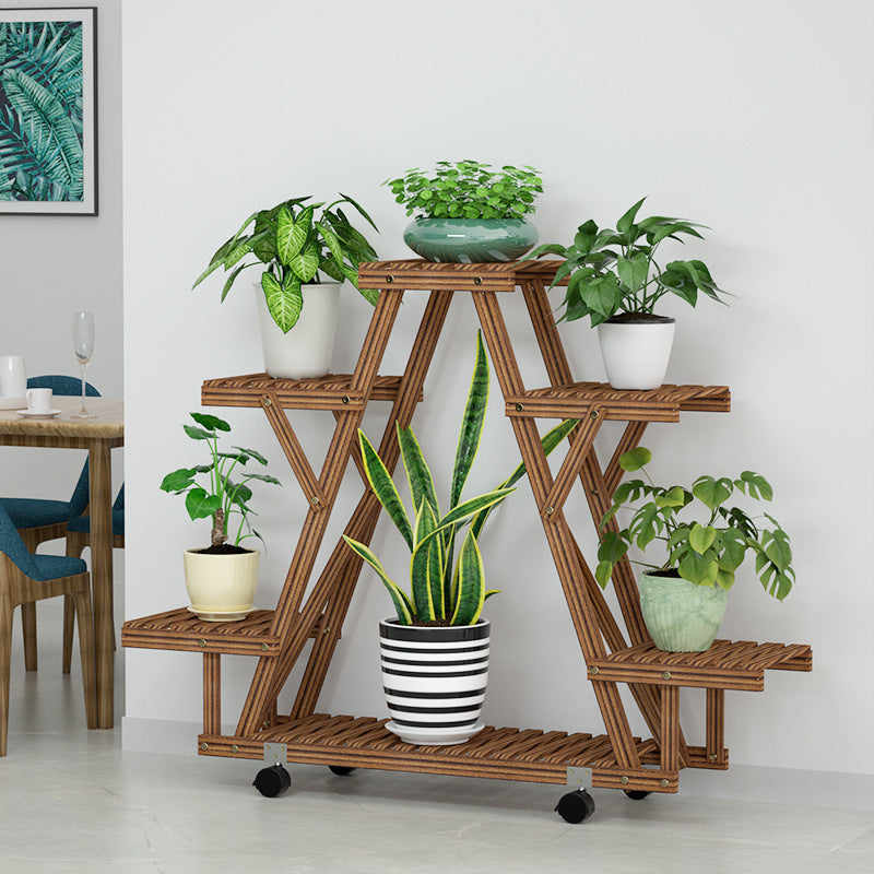 Anti-corrosion Multi-layer Indoor And Outdoor Garden Balcony Rack Living Room Floor Green Radish Basin Frame Household