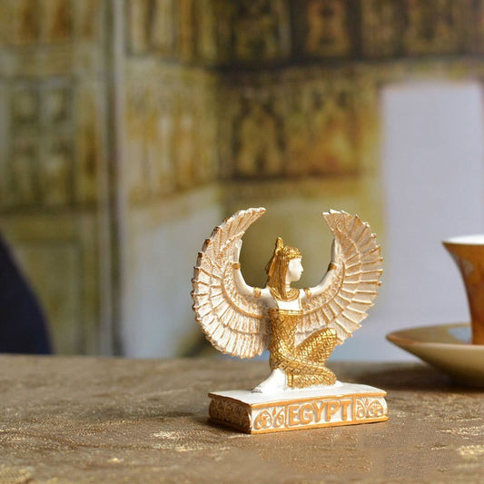 Spread Wings Kneeling Earth Goddess Resin Craft Home