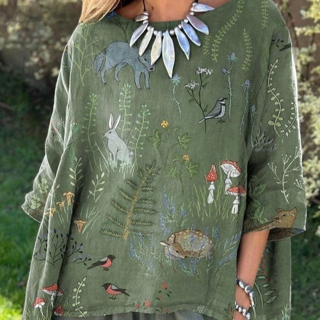 Women's 3D Printed Long Sleeved T-shirt