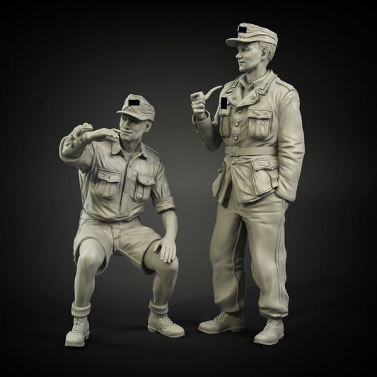 Resin Model White German Soldier