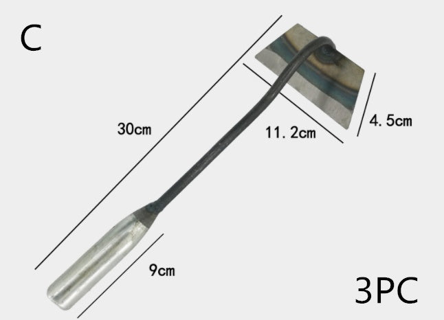 All-manganese Steel Gardening Hand-held Hoe All-steel Hardened Hollow Hoe