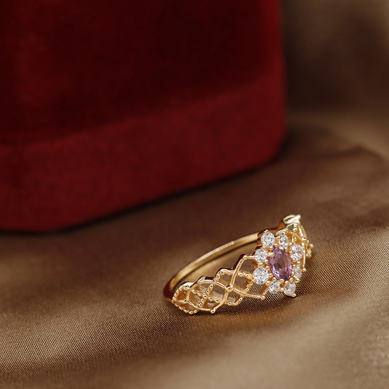 Amethyst Gorgeous Ring Natural Gem Girl