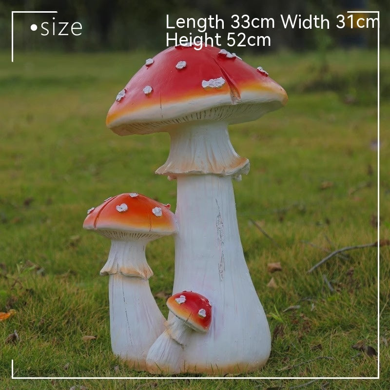 Simulated Mushroom Ornaments For Outdoor Creative Decoration