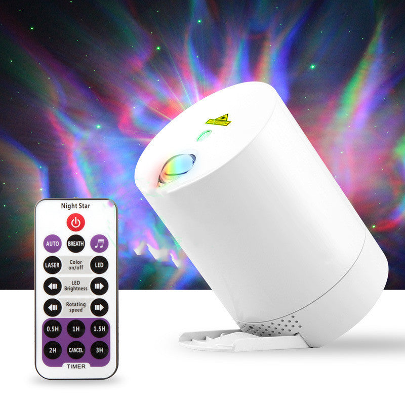 Remote Control Led Rotating Star Projection Lamp