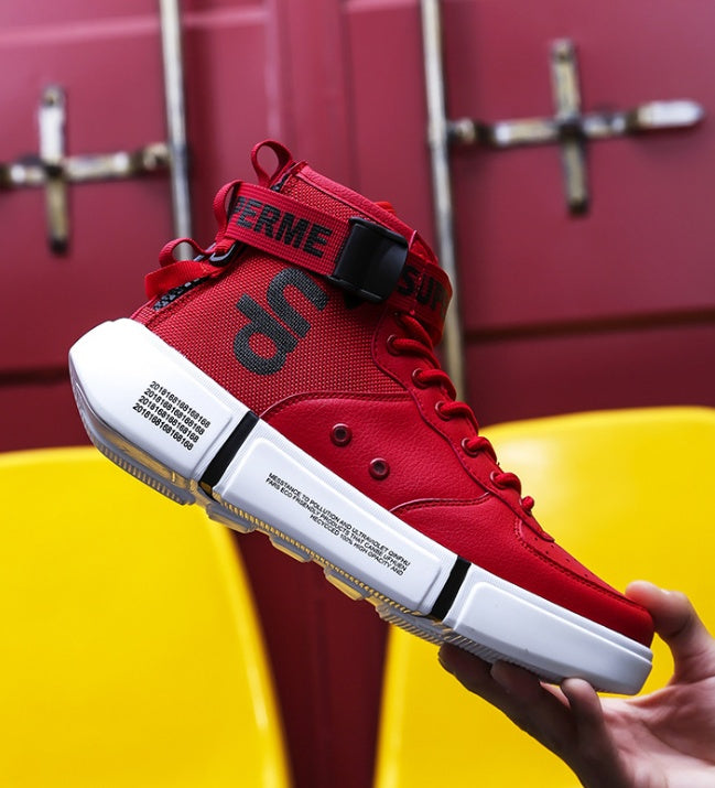 Spring and summer high shoes men's sports large size casual shoes men's tide hip hop ins trend men's shoes