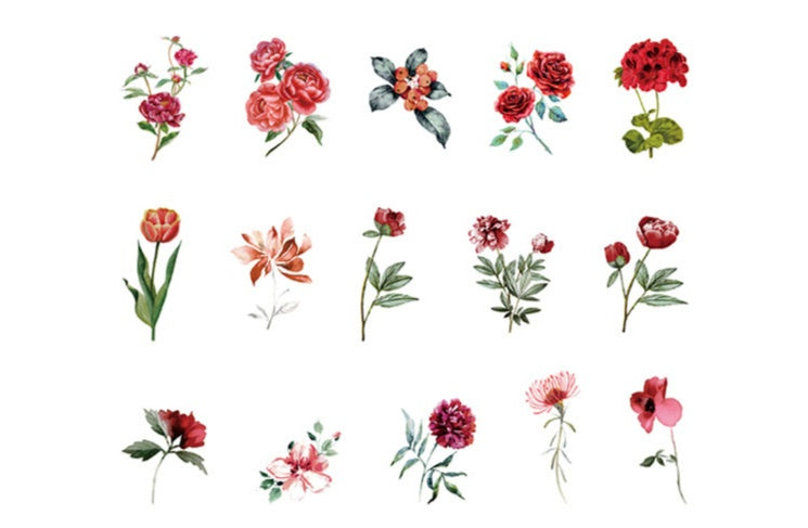 Shili Flower House Series Retro Plant Flower Handbook