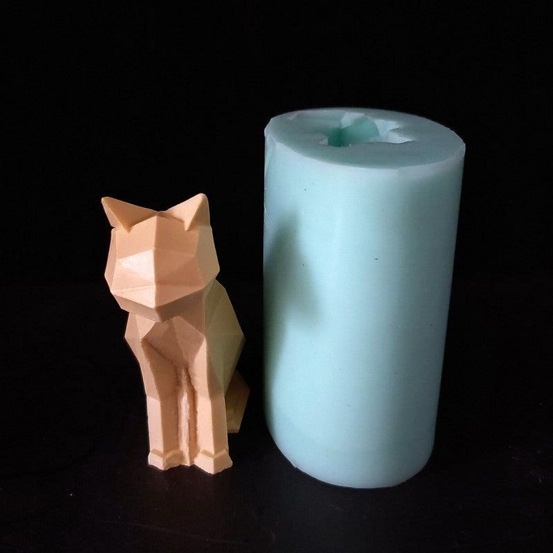 3d cat silicone mold