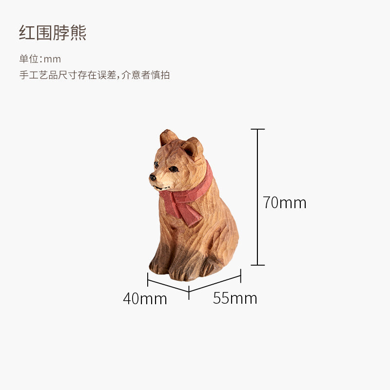 Pure Handmade Wood Carving Fat Bird Chirping