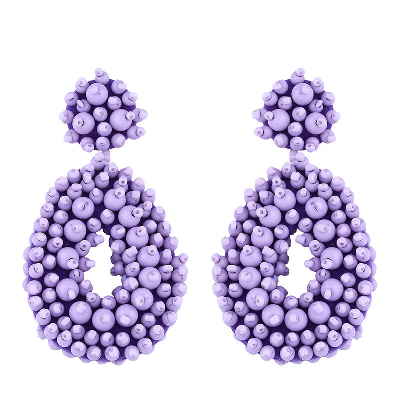 Bohemian Earrings Woven Bead Earrings