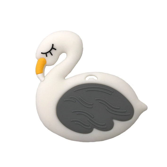 1pc Animal Series Teether Silicone Pendant Accessories Unicorn Raccoon Flamingos Teether