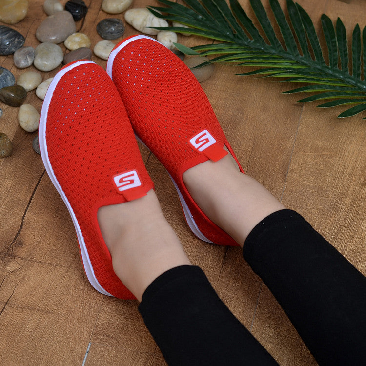 Net shoes one pedal lazy shoes