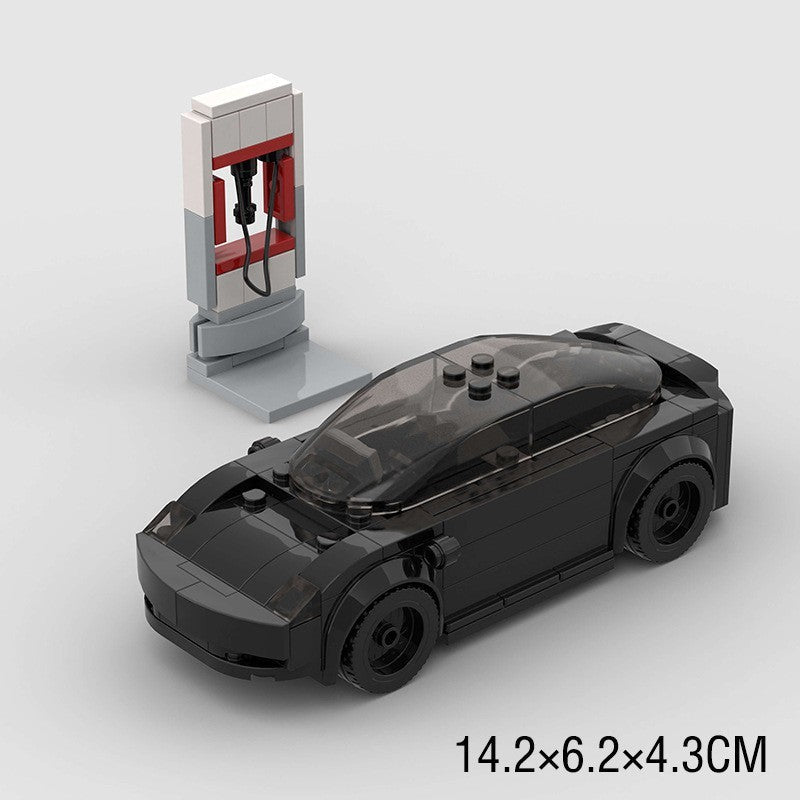 A Tesla Toy Car Piece-together Model Benefits Intelligence