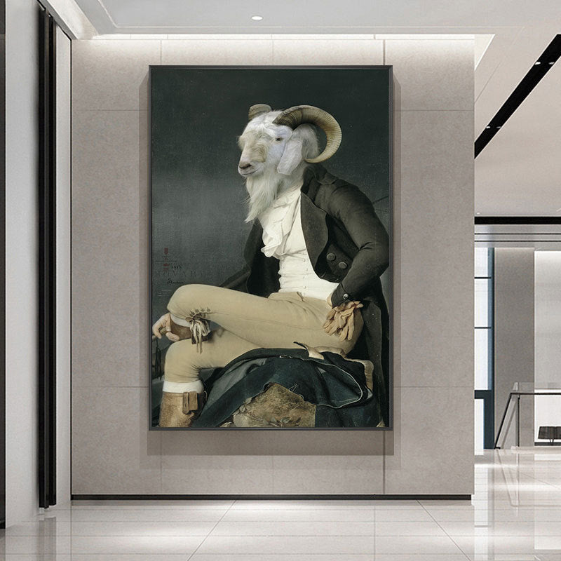 Printed Canvas Painting For Home Decor Creative Elephant Lion Or Zebra