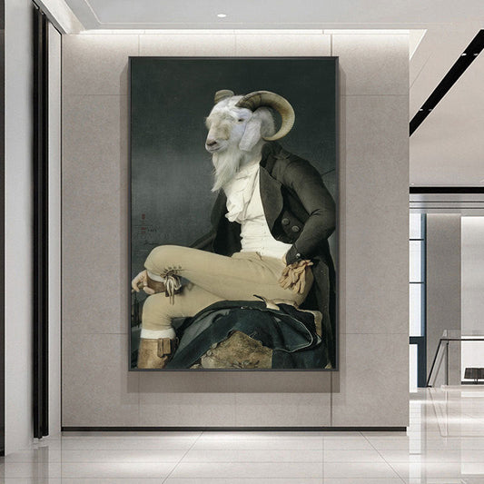 Printed Canvas Painting For Home Decor Creative Elephant Lion Or Zebra