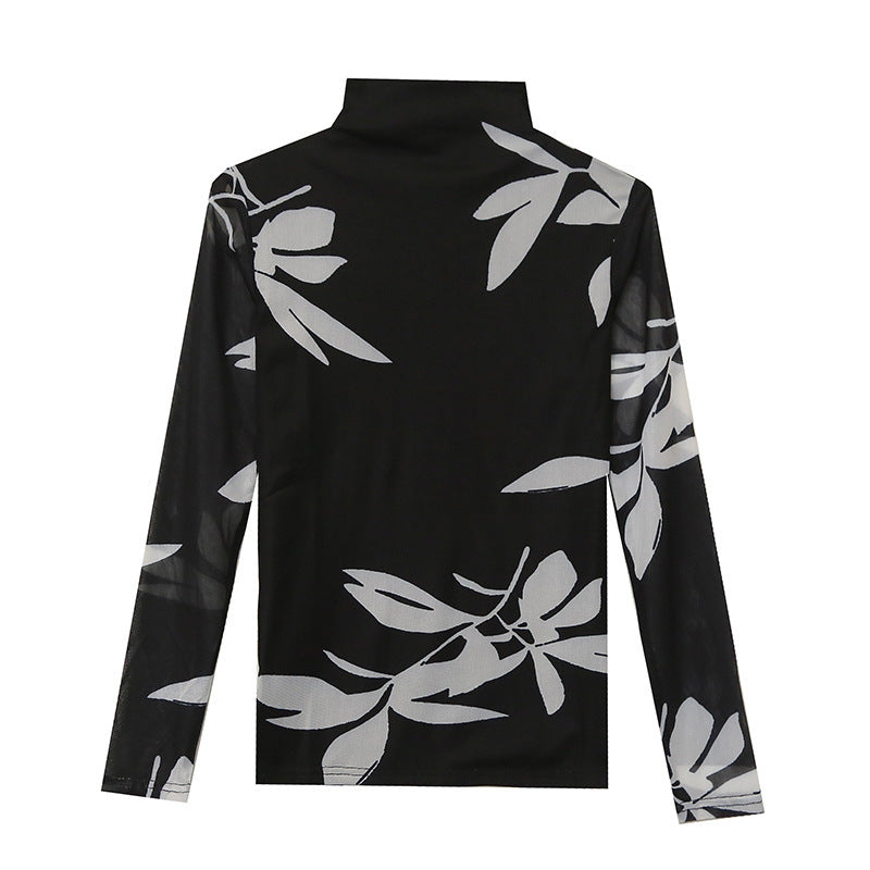 Women's Long Sleeve Autumn And Winter Ocean Graceful Slim-fit Tops