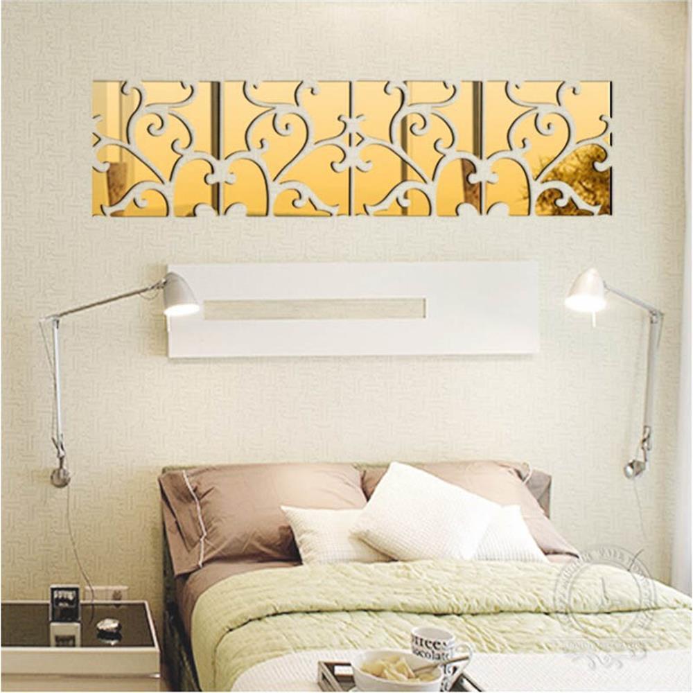 3D Creative Mirror Wall Sticker Acrylic Pattern Style