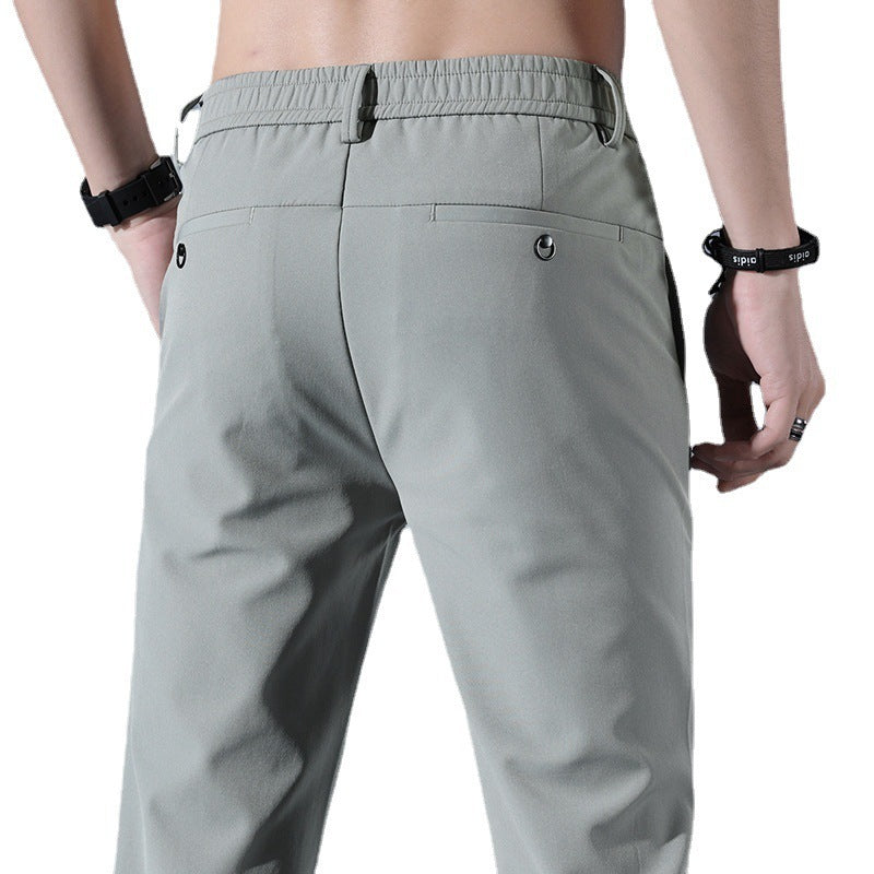 Smooth Full Elastic Force Non-ironing Elastic Sports Pants