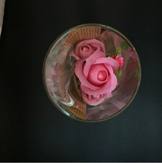 Permanent Flower Cylinder Cork Glass Vase Wish Dry Flower Diy Vase Desktop Decoration