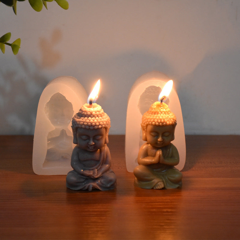 Silicone Mould For Small Buddha Candle