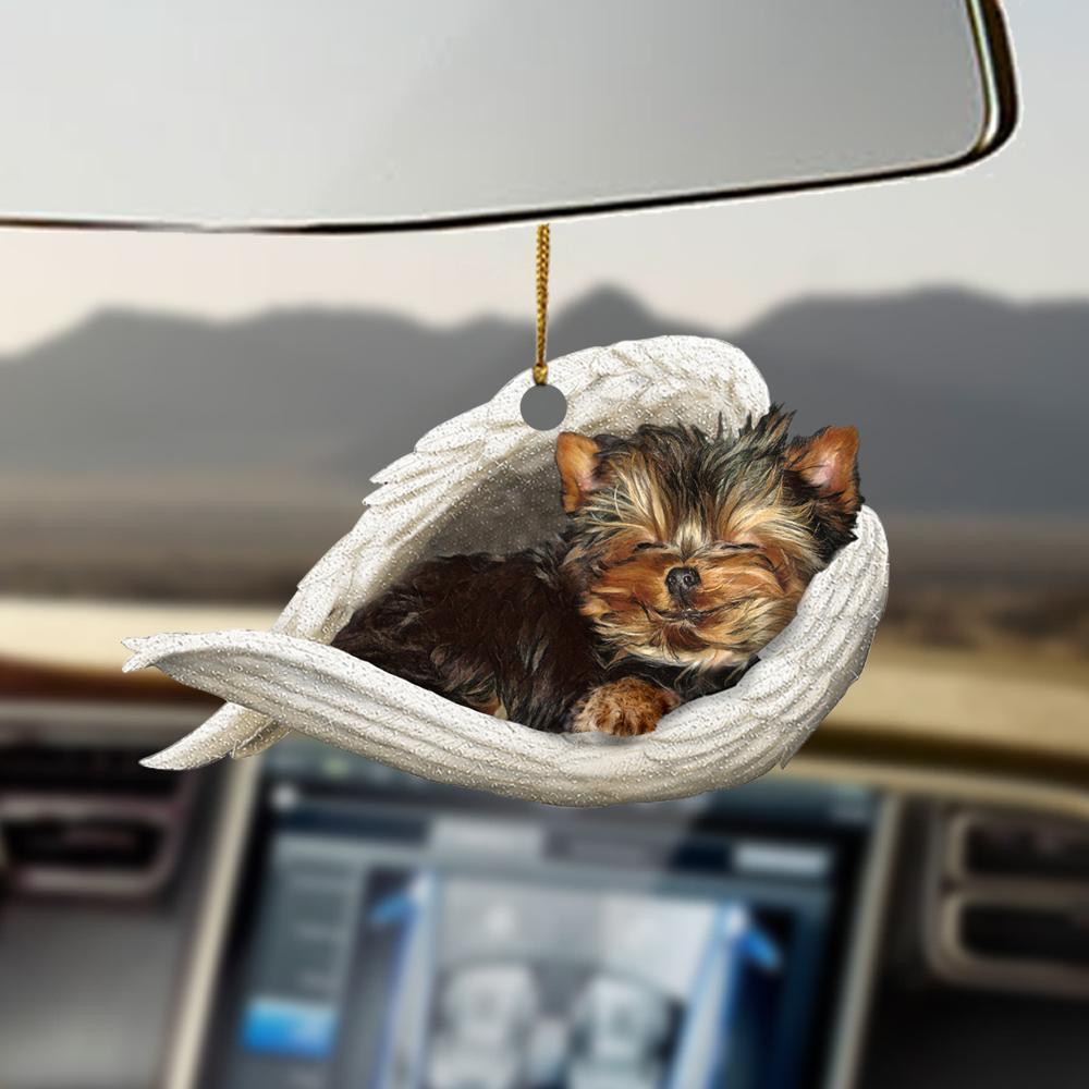 Car Pendant Sleeping Dog Angel Home Decor Acrylic Showcase Hanging Ornaments For Doors
