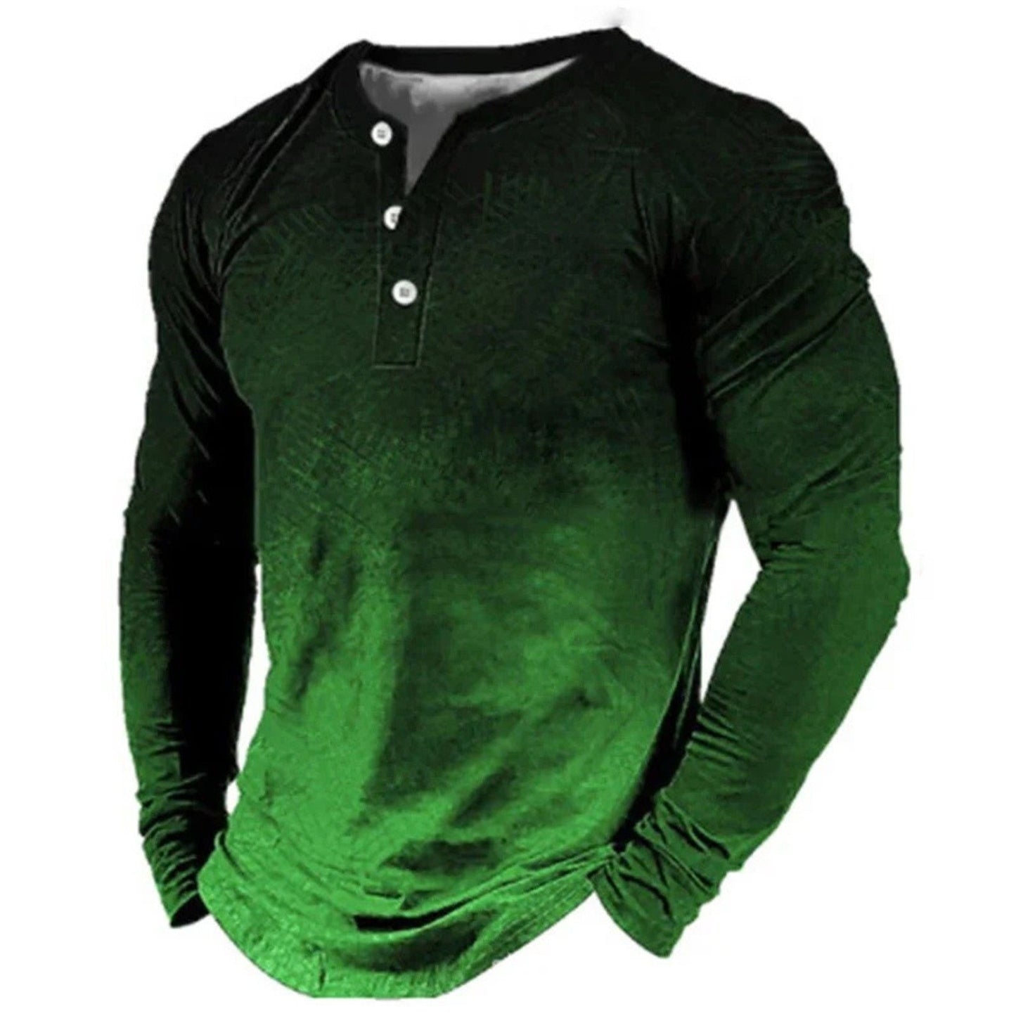 New Men's Digital Printing Long Sleeve