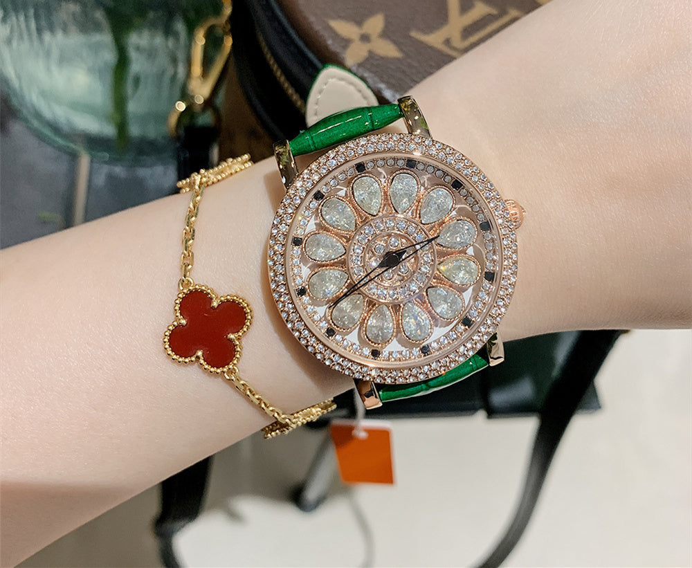 Women's Niche Diamond Luxury Rainbow Watch