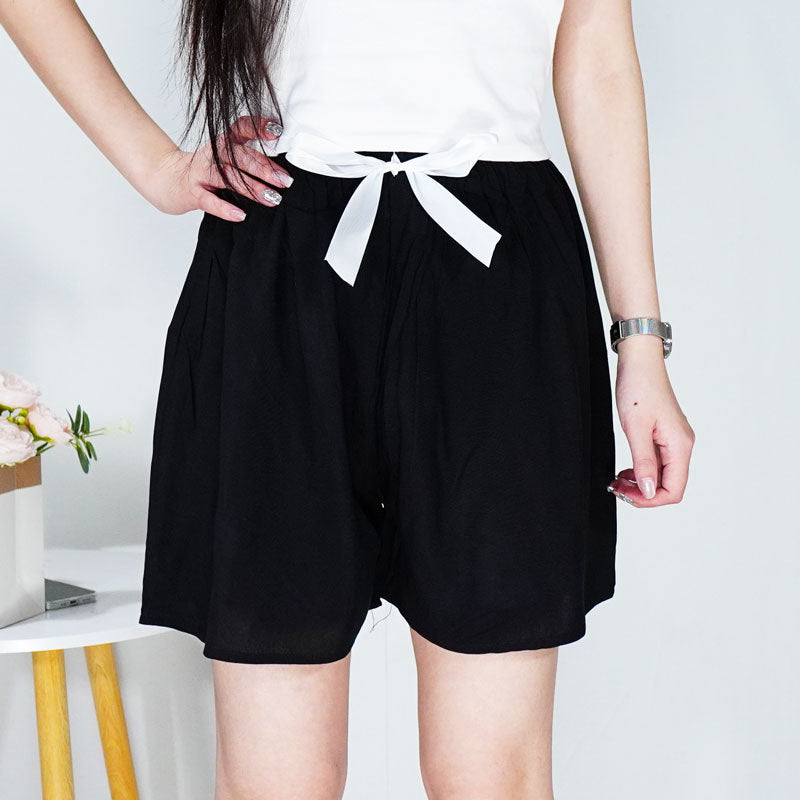 Women's Cotton Silk Shorts Plus Size Homewear Beach Pants