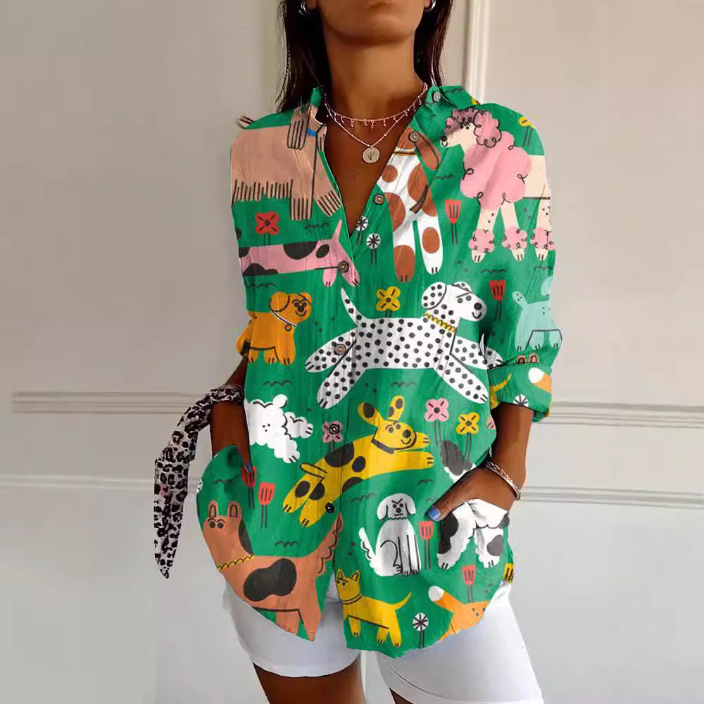 Summer European And American Half Sleeve Shirt Printed 3D Shirt