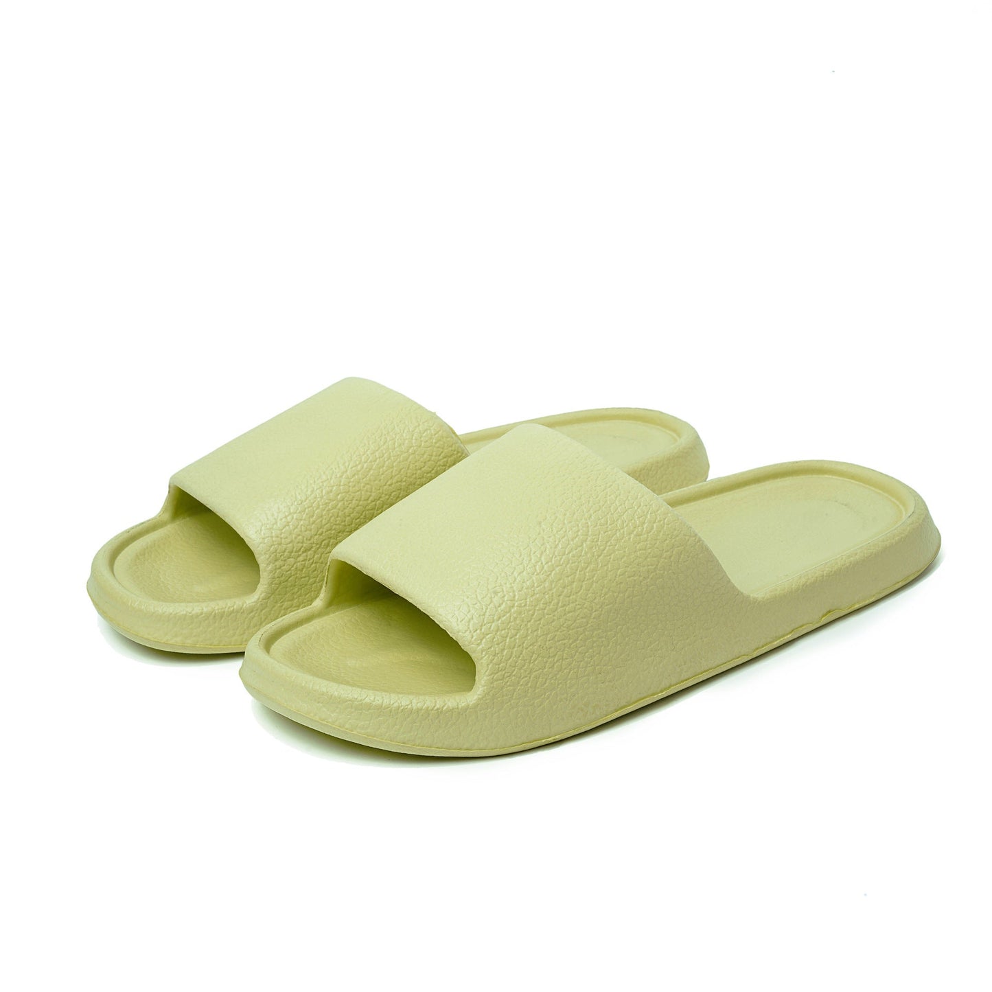 Home Non-slip Solid Color Indoor Leather Slippers