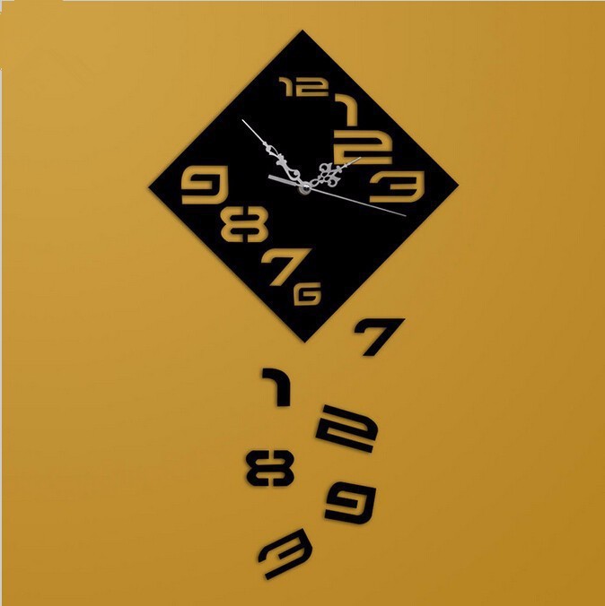 Creative Wall Clock Mirror 3D Stereo Clock