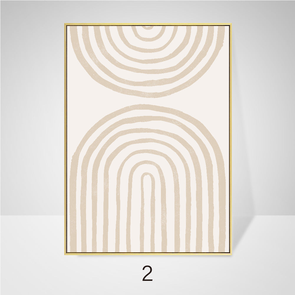 Abstract Geometry Hanging Painting Black and White Line Porch Decoration Paintin