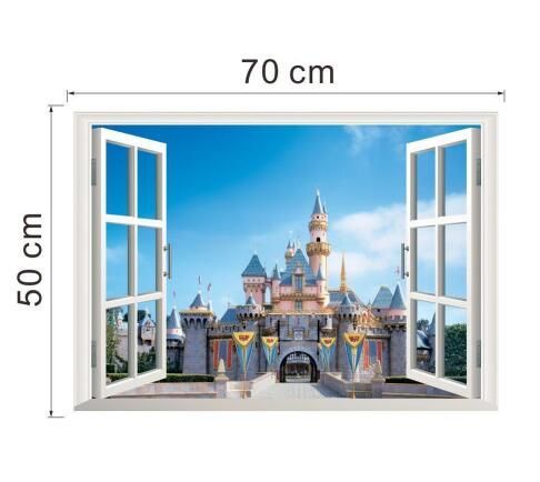 Windows View 3D Wall Stickers Decal Stickers Home Decor Living Room